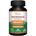 Moringa with Berberine Supplement - 120 Capsules - 1400mg Per Serving