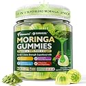 Moringa Gummies 1000mg for Women &amp; Men, Supergreen Gummy, Sugar Free, 2Pack