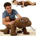 MorisMos Giant Komodo Dragon Stuffed Animal Pillow, 32" Plush Komodo Dragon Toy for Kid Girl Boy Birthday Gift, Realistic Big Monitor Lizard Stuffed Animal,Living Modern-Day Dinosuar Dragon Decoration