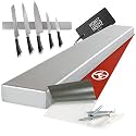 Moritz & Moritz Magnetic Knife Holder for Wall - 16 Inch Stainless Steel Strip for Sorting Knives, Cooking Utensils and Tools - Knife Bar