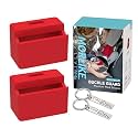 Morlike Silicone Seatbelt Secure Buckle Safety Cover Lock | Keep Children Safe in Car Seat and Prevent Kids from Accidentally Unbuckling | Buckle Guard Fits Almost Vehicles (red,2PACK)