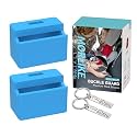 Morlike Silicone Seatbelt Secure Buckle Safety Cover Lock (BLUE2-2 PCAK)
