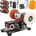 Mini Belt Sander for Knife Making, 15° Electric Power Bench Belt Sanders