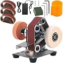 Mini Belt Sander for Knife Making, 3 IN 1 Electric Power Bench Belt Sanders