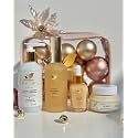 Morning Radiance Set, Face Care Kit with Vitamin C Cleanser, Seaweed Toner, Blue Lotus Brightening Serum, SPF 50 Sunscreen, Headband, for All Skin Types
