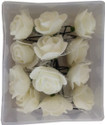 MorningGlory Flower Juda Hair Pins for Girls Hair Styling - 12 Pieces ( Off-White ) Hair Pin (White)