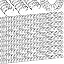 MorningRo 100 Pcs 1 inch Metal Double Loop Binding Wires Bulk