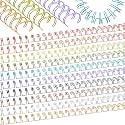 MorningRo 100 Pcs 9/16 Metal Double Loop Binding Wires Bulk Binding Wires