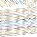MorningRo 50 Pcs 1 Inch Metal Double Loop Binding Wires Bulk
