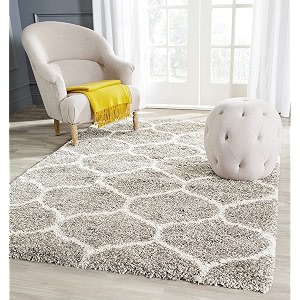 Moroccan Design Microfiber Hand Woven Shaggy Carpet