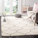 Moroccan Design Microfiber Hand Woven Shaggy Carpet