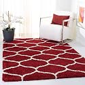 Moroccan Design Microfiber Hand Woven Shaggy Carpet