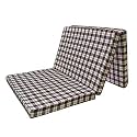 2.5 Inch Dual Comfort Reversible Foldable UHD Foam Single Bed Mattress 3 Fold Maroon