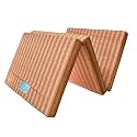 2.5 Inch Dual Comfort Reversible Foldable UHD Foam Single Bed Mattress 3 Fold Orange