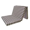 2 Inch Dual Comfort Reversible Foldable UHD Foam Single Bed Mattress 3 Fold Maroon