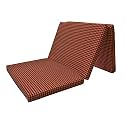 3 Inch Dual Comfort Reversible Foldable UHD Foam Single Bed Mattress 3 Fold, Red &amp; Black