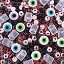 Morofme 3.5 oz Eyeball Sprinkles Halloween Edible Eyes Tombstone Spider Bloody Eyes Red Edible Eyeballs Sprinkles Mix Black Red Jimmies Candy Eyeballs Eyes Sprinkle for Cake Decorating Dessert Cookie