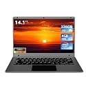 Morostron 14.1 inch Laptop Computer,Celeron Quad-Core Up to 2.2 GHz,4GB RAM and 320GB SSD,Win11 Laptop Computers with FHD IPS,Slim and Lightweight Notebook,Work and Students laptops,Gray,WPS