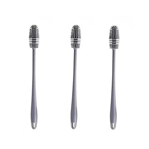 morovik long bottle cleaning brush for washing water bottle narrow neck containers hydro flask vacuum sports bottle vase and glassware pack of 3