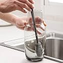 MOROVIK Long Bottle Cleaning Brush for Washing Water Bottle, Narrow Neck Containers, Hydro Flask, Vacuum Sports Bottle, Vase and Glassware (Pack of 1)