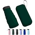 MOROVIK Portable Auto Travel Umbrella, UV Big Size Umbrella for Sun Protection Rain Windproof Strong large 3 fold for men women kids boys girls Perfect small &amp; stylish Windproof &amp; Compact (Green SQUARE)