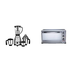 morphy richards icon superb 750 watts mixer grinder with 4 jars silverblack amp morphy richards 60 rcss 60-litre oven toaster grill blacksilver