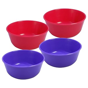 sigma 300 microwave safe multipurpose bowls set of 4 violet color