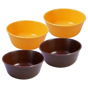 sigma 300 microwave safe multipurpose bowls set of 4 violet color