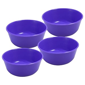 sigma 300 microwave safe multipurpose bowls set of 4 violet color