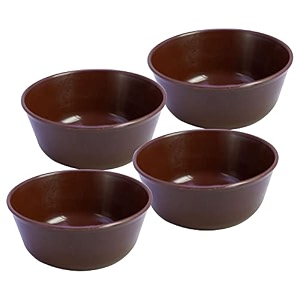 morvi sigma 300 unbreakable bpa free plastic bowl set for cereal salad rice soup pasta snack bowl microwave safe 4 brown