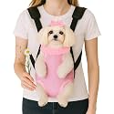 Mosago Dog Backpack Carrier, Front Chest Carrier for Small Dogs, Pink, M