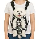 Mosago Dog Backpack Carrier, Front Chest Carrier for Small Dogs, Camo, L