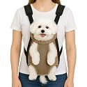 Mosago Dog Backpack Carrier, Front Chest Carrier for Small Dogs, Khaki, XL