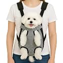 Mosago Dog Backpack Carrier, Front Chest Carrier for Small Dogs, Grey, M