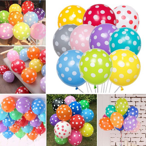 Mosclue Printed Polka Dot Balloons 50 Pcs