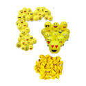 Mosclue Printed Yellow Emoji Balloons 40 Pcs