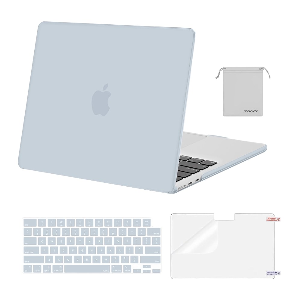 Custodia MOSISO Per MacBook Air 13” M4/M3/M2 – Cover Rigida Con Tastiera E Proteggi Schermo, Fiore Colorato - 2