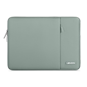mosiso laptop case 13 inch 13 inch laptop sleeve compatible with macbook air m4 m3 m2 m1 2025-2018  pro m2 m1 2025-2016 polyester vertical computer sleeve bag with pocket antique green