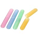 MosQuick® Set of 4 Toothbrush Head Covers, Ventilated Plastic Travel Caps for Bathroom and Trips, Hygienic Brush Protector Cases in Assorted Shades, Daily Oral Care Kit Value Pack (Multicolour)