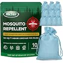 Mosquito Repellent Outdoor Patio & Yard: Natural Citronella & Peppermint Oil Pouches – Safe for Kids & Pets – Essential Oils Formula – Mosquitoes Repeller – Camping & Backyard (10 Pouch)