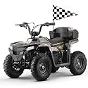MOSTA 40CC 4-Stroke Gas-Powered ATV, 4 Wheeler Off-Road Dirt Quad for Kids, Max 15 MPH, Parental Speed Control with Storage Box, Easy Pull Start (Camo)