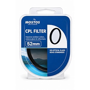 mostos - 52mm cpl filter for canon ef 50mm f18 rf 35mm f18 is ef-s 24mm f28 stm make sure mark 52 is written on your lens