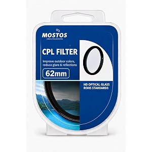 MOSTOS - 62mm CPL Filter for Sony
