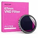 MOSTOS® - 67mm Variable ND Filter ND2 to ND400 (1–9 Stop) Adjustable Neutral Density Filter for Canon RF 24-105mm f4-7.1 is STM, EF-S 18-135mm f3.5-5.6 (Make Sure Ø67 Mark is Written On Your Lens)