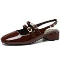 Mostrin Mary Jane Shoes Women Slingback Chunky
