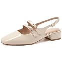 Mostrin Mary Jane Shoes Women Slingback Chunky
