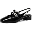 Mostrin Mary Jane Shoes Women Slingback Chunky