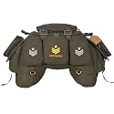 MOTARD Bombardier 65 + 15 Liters Motorcycle Tail Bag | Military Tactical Moto Touring, Waterproof and Rugged Olive Green