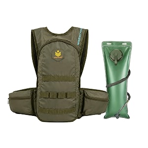 motard waterman h2o hydration tactical backpack olive green with 3l hydration bladder