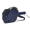 Motex MX-5500 New Version 1 Line 8 Digits Price Tag Gun – Pre-Loaded 1,000 White Sticker Labels and Pre-Loaded Inker with 1 Ink Refill - for Grocery Store, Retail Shop, Garage Sale (Dark Blue)